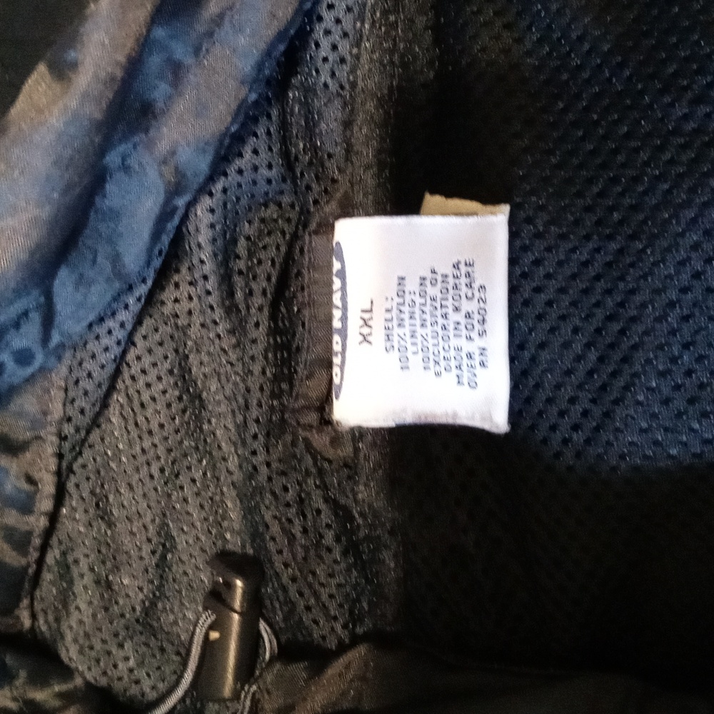 Pre-owned Old Navy lined hoodie light weight vest size XXL Drk.Blue